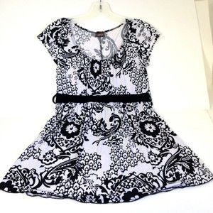 Siren Lily Black & White Dress Light and Casual Size S - M